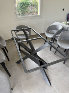 Photo de galerie - Pied de table mikado 