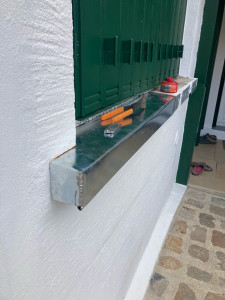 Photo de galerie - Habillage d’appui de fenêtre, zinc