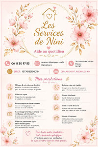 Photo de galerie - Les Services de Nini a votre Services 