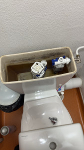 Photo de galerie - Replacement système de chasse d’eau et robinet arrivée d’eau 