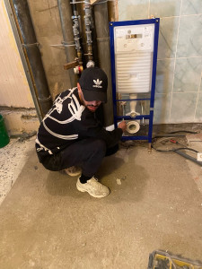 Photo de galerie - Installation du gabarit wc suspendu ??