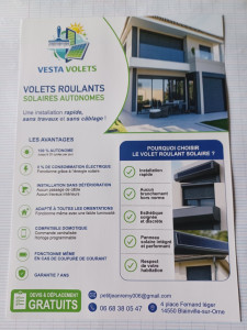 Photo de galerie - Pose et réparation de volet roulant solaires 