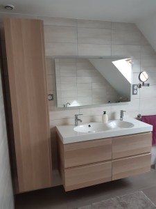 Photo de galerie - Montage et fixation meuble de salle de bain
Installation et raccordement robinetterie et syphons