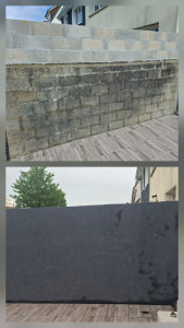 Photo de galerie - Enduit de  façade gris anthracite 