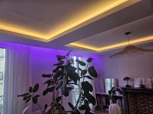 Photo de galerie - Pose de LED RGB 