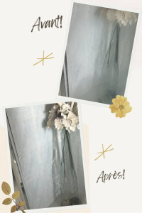 Photo de galerie - Paroi de douche (calcaire - avant /après)