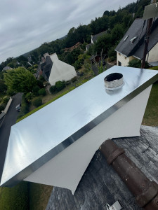 Photo de galerie - Pose de couvertine zinc