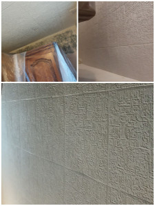 Photo de galerie - Peinture plus réparation acrylique sur un plafond polystyrène 