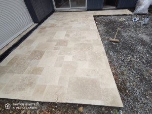 Photo de galerie - Pose carrelage  terrasse