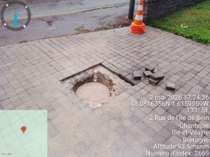 Photo de galerie - Intervention pour trouver un attrape 

 intermédiaire sous la dalle