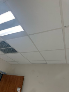 Photo de galerie - Réalisé plafond suspendu, démontable 