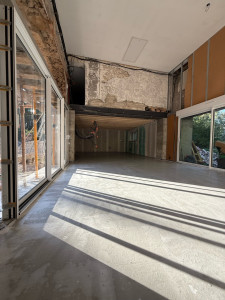 Photo de galerie - Pose d’un plancher chauffant en pas de 15 cm puis coulage de la chape liquide (après)