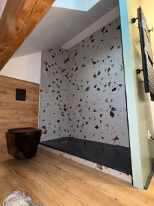 Photo de galerie - Remplacement d’une baignoire par un receveur extra plat + faïence