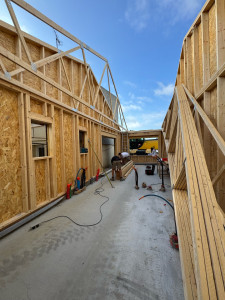 Photo de galerie - Maison individuelle en ossature bois avec fermette 