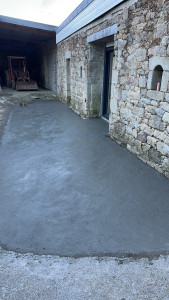 Photo de galerie - Dalle béton terminé