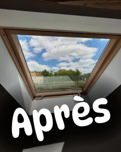 Photo de galerie - Voici un apres d’un velux nettoyer par mes soins avec une finition hydrofuge pour éviter à l’eau de stagner sur le velux 