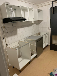 Photo de galerie - Pose de cuisine, plan de travail réparation de l’évier