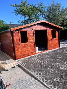 Photo de galerie - Montage abris de jardin, avec pose de carrelage