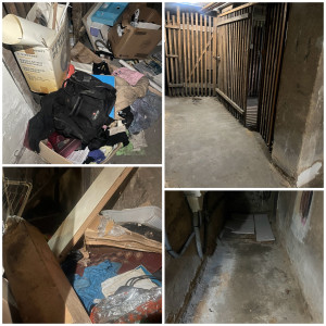 Photo de galerie - Nettoyage d’une cave encombrée