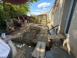 Photo de galerie - Sous bassement terrasse pour un future agrandissement 