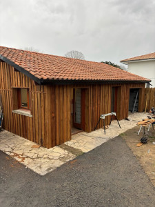 Photo de galerie - Création d’un bardage sur une maison