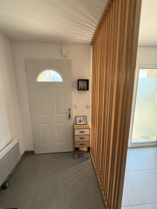 Photo de galerie - Pose d’un claustra bois 