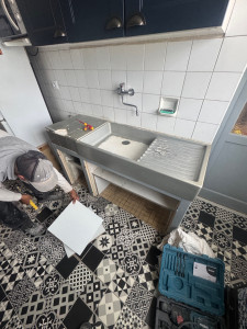Photo de galerie - (Avant)Dépose et pose d’une nouvelle cuisine 