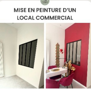 Photo de galerie - Peinture soigné, qualité finition À+ d’un local commercial