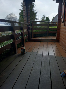 Photo de galerie - Protection terrasse bois