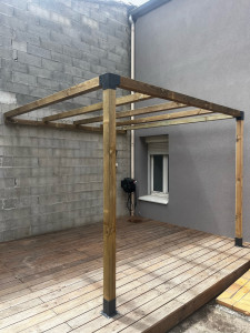 Photo de galerie - Pergola et terrasse en bois 