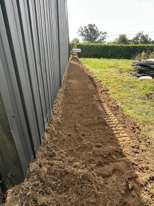 Photo de galerie - Création d'une allée à la mini-pelle 