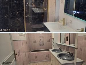 Photo de galerie - Rénovation de salle de bains/douche à l'italienne