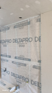 Photo de galerie - Isolation des murs laine de bois avec pare vapeur 