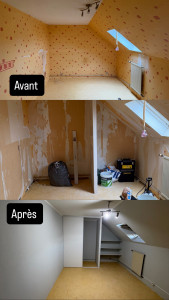 Photo de galerie - Rénovation d’une chambre