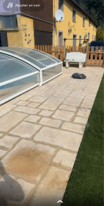 Photo de galerie - Changement de joints autour d’une piscine 