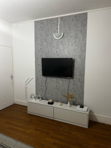 Photo de galerie - Peinture et les  poser de papier peint.