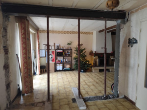 Photo de galerie - Ouverture mur porteur 