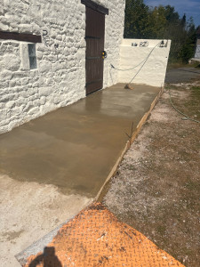 Photo de galerie - Chape en béton 