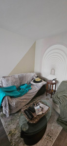 Photo de galerie - Enduisage peinture papier peint 