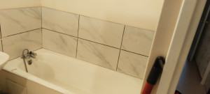 Photo de galerie - Contour de baignoire+tablier carreler 