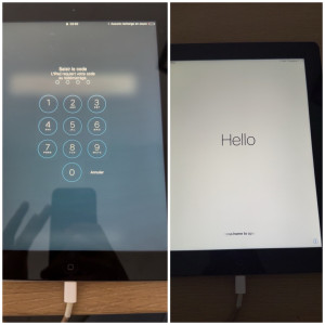 Photo de galerie - Déverrouillage IPad après oublie du code de déverrouillage 