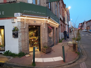 Photo de galerie - Installation d'éclairage extérieur pour une fleuriste sur Toulouse