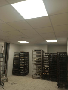 Photo de galerie - Faux plafond agro-alimentaire pour laboratoire en boulangerie 