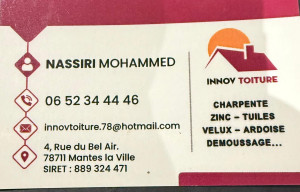 Photo de galerie - Charpente 
zinc 
tuiles 
velux 
demoussage...