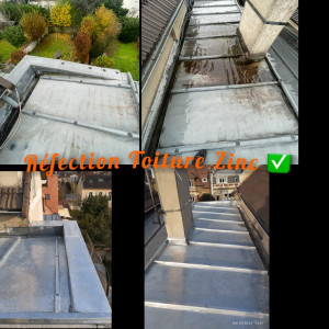 Photo de galerie - Mise à neuf d’une toiture et accessoire zinc ✅