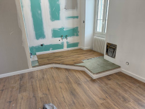 Photo de galerie - Création d un espace douche dans une chambre parentale 