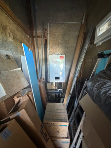 Photo de galerie - Pose chaudière 