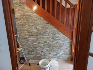 Photo de galerie - Pose de parement 