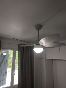 Photo de galerie - Pose de ventilateur/luminaire 