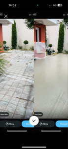 Photo de galerie - Avant/apres coulage d’une dalle béton 